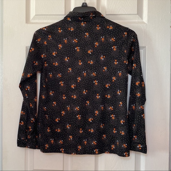 VTG 60’s 70’s Atomic Polyester Groovy Button Down Blouse - Picture 2 of 11